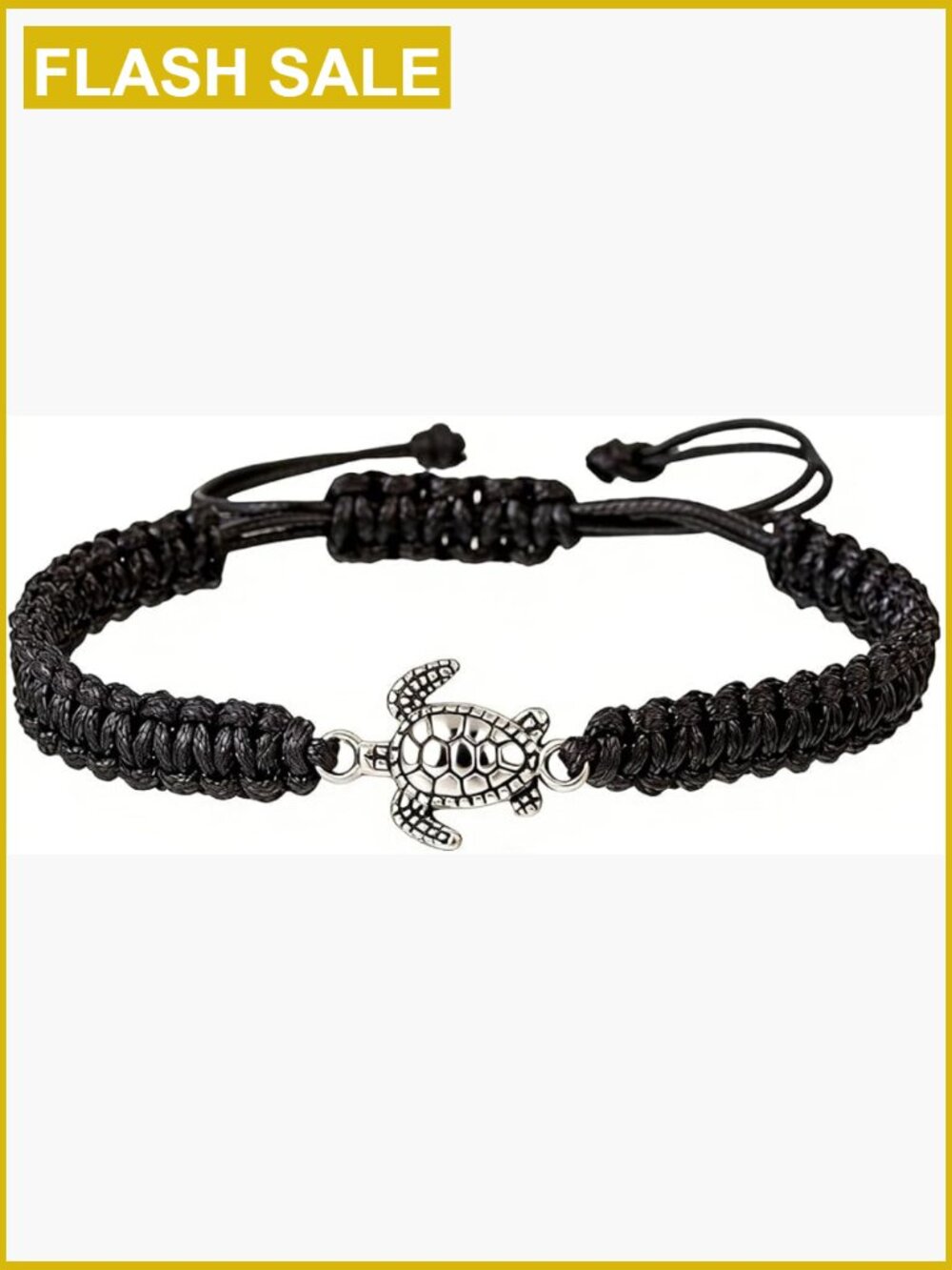 Handmade Adjustable Turtle Charm Bracelet Unisex Boho